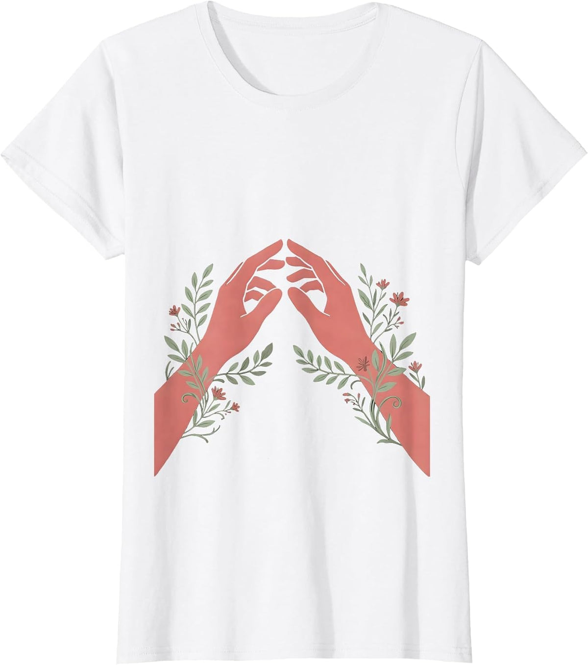 Reaching Hands Suicide Prevention Awareness Design T-Shirt - White