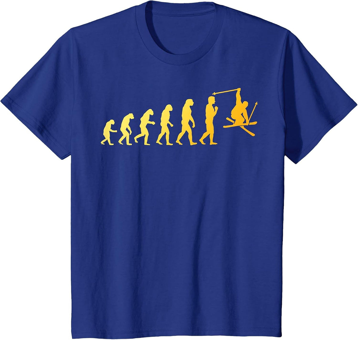 Cool Skiing Art for Men Women Skiing Themed Ski Lover Skier T-Shirt - Royal Blue