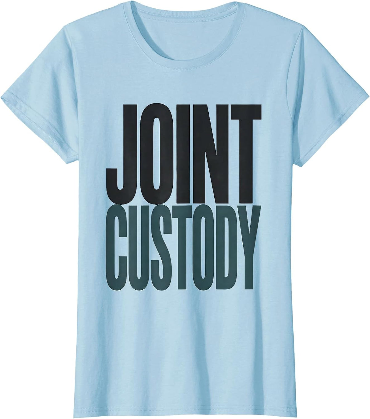 Joint Custody Minimalist Massage Therapist Occupational T-Shirt - Baby Blue