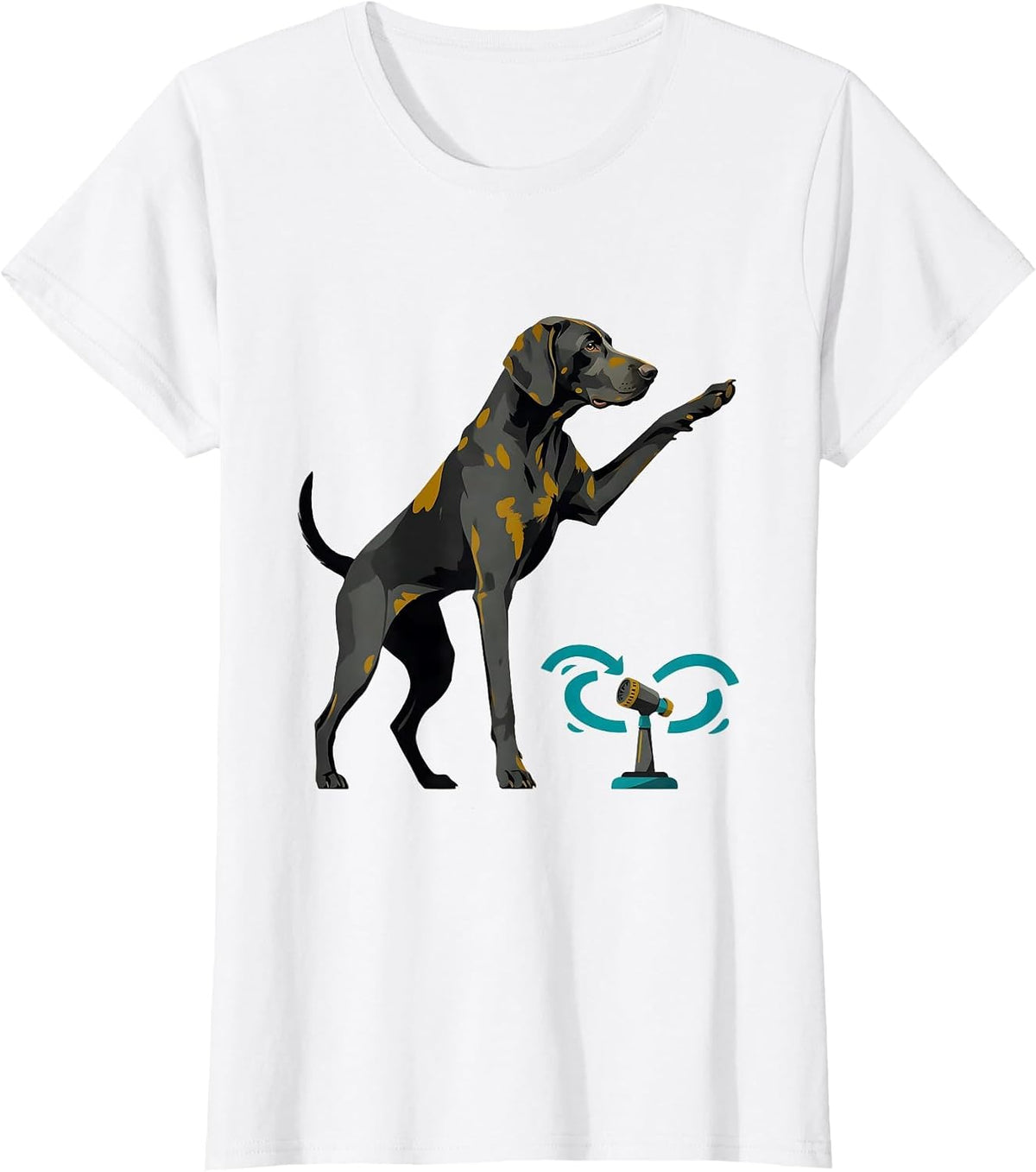 German Shorthaired Pointer Hunting Dog Humor T-Shirt - White