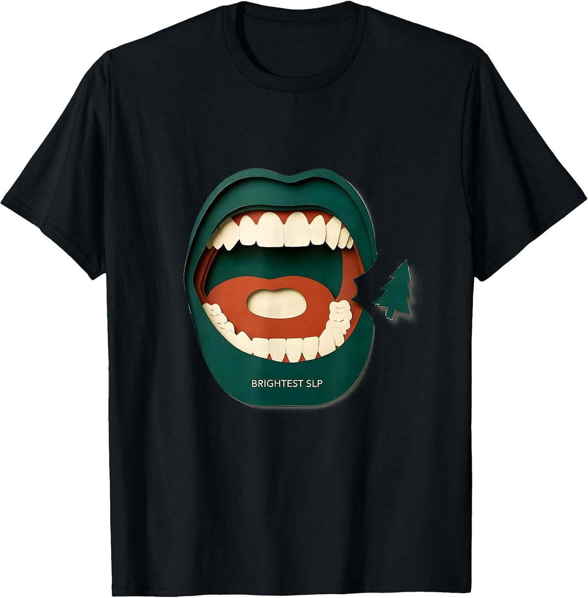 Men's Brightest SLP Funny Speech Language Pathologist Therapist T-Shirt - Black