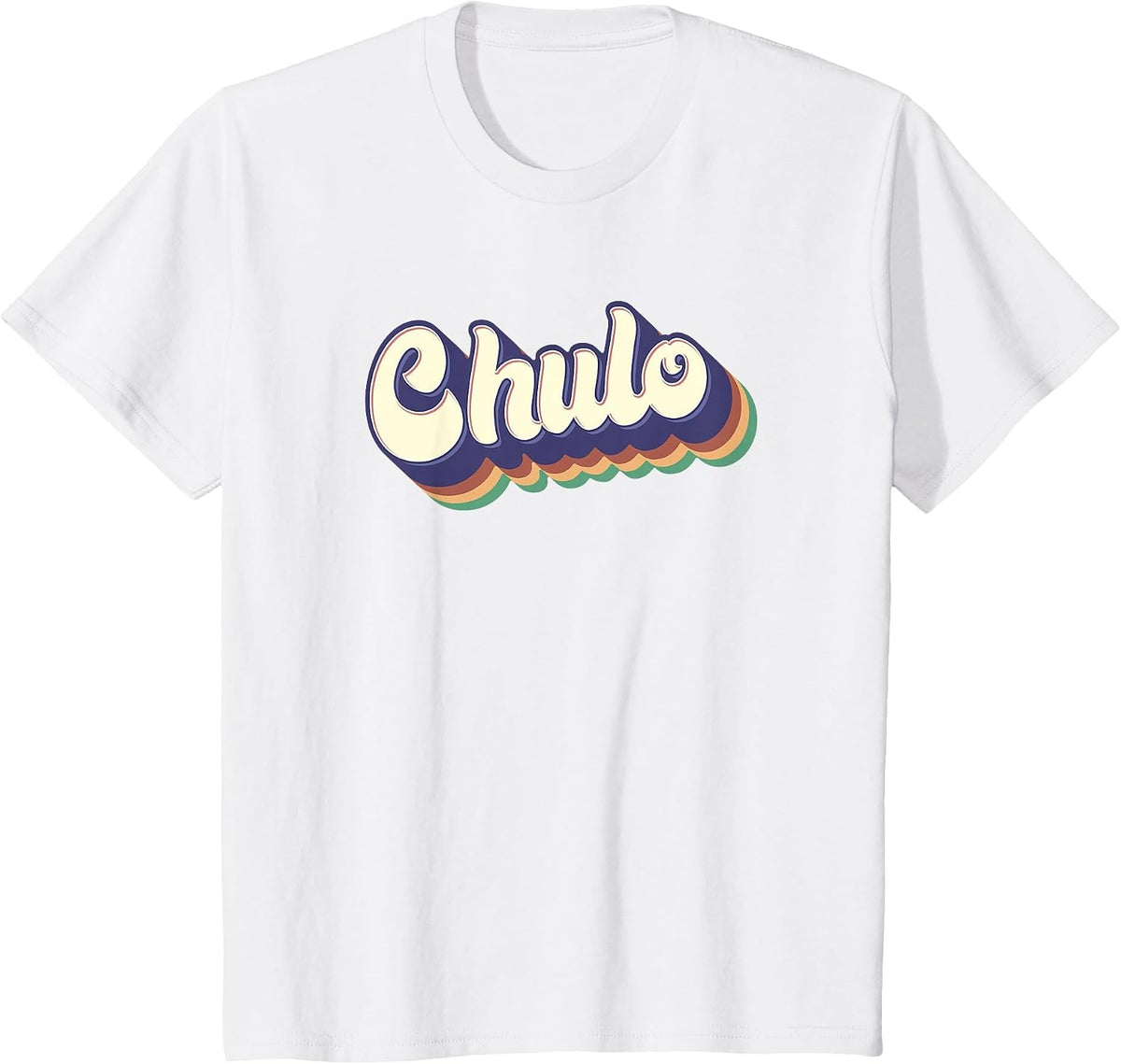 Chulo Latino Men's Boys Retro Spanish Mexico T-Shirt - White