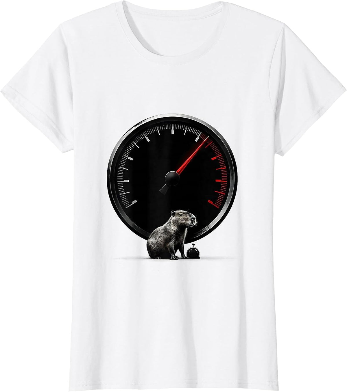 Capybara Gamer Minimalist Funny Video Games Meme T-Shirt - White