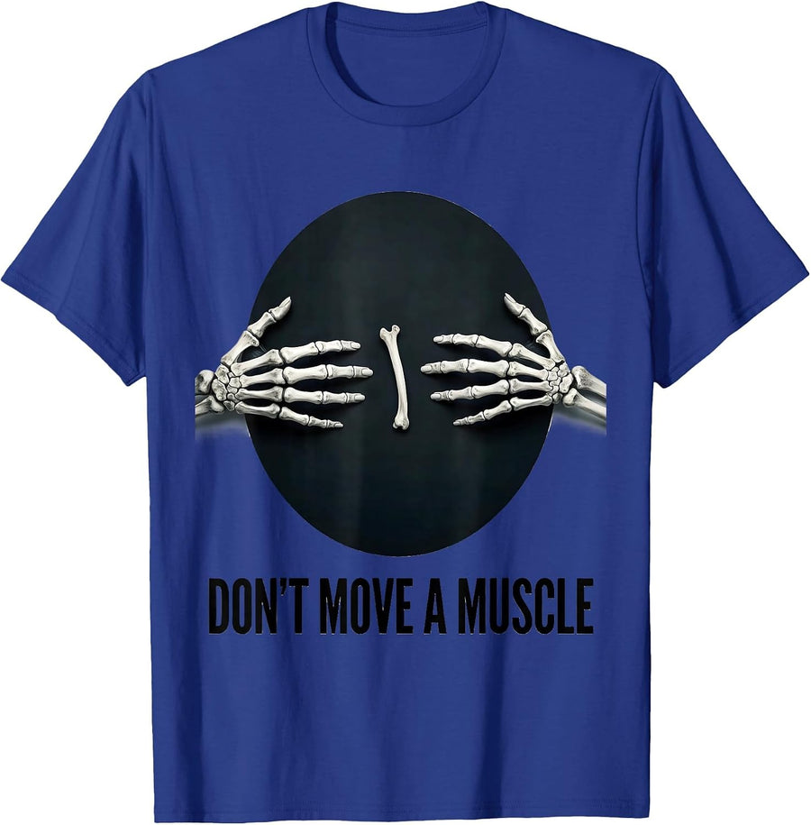 Don't Move A Muscle Radiology Tech Coquette Cute Pride T-Shirt - Royal Blue