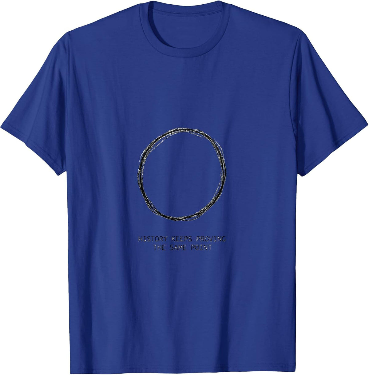 History Keeps Proving The Same Point Funny History Teacher T-Shirt - Royal Blue