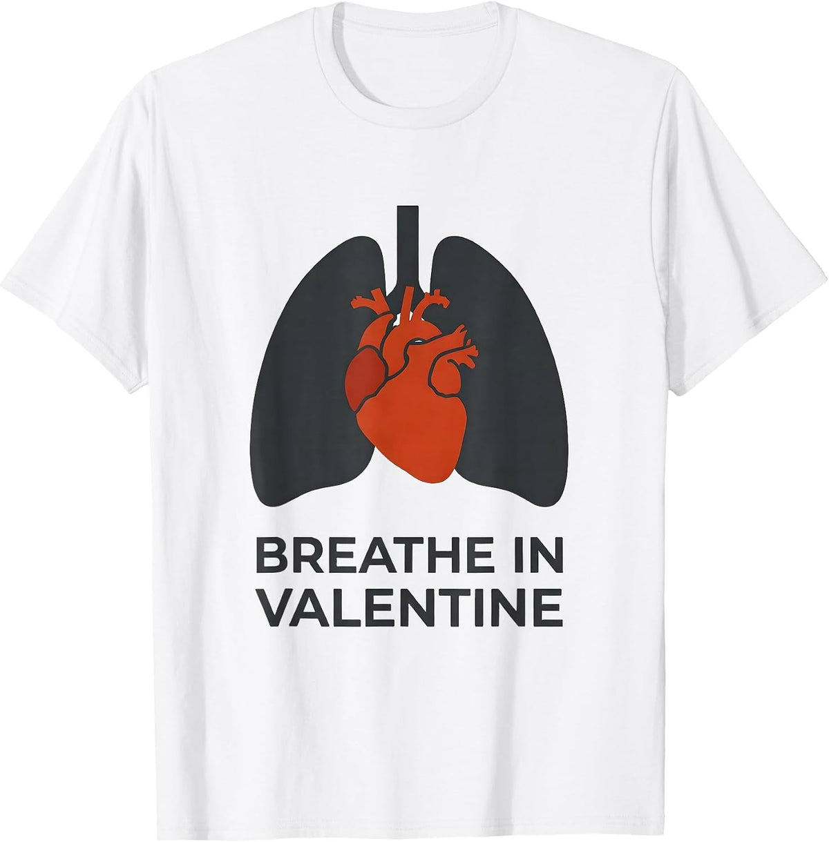Men's Breathe In, Valentine Funny Radiology Tech Valentine Gift T-Shirt - White