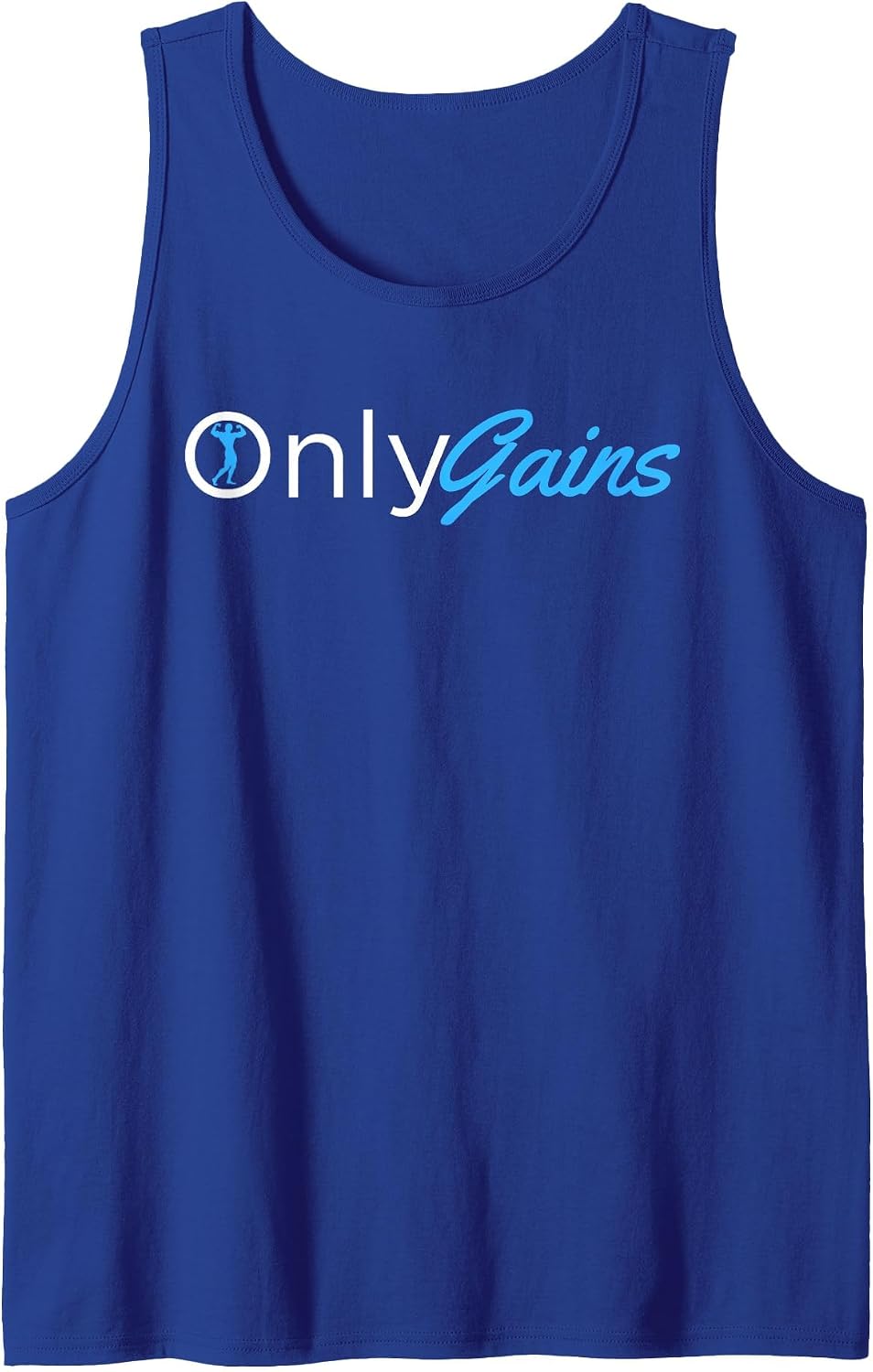 Only Gains - OnlyGains Funny Men's Fitness Bodybuilding Tank Top - Royal Blue