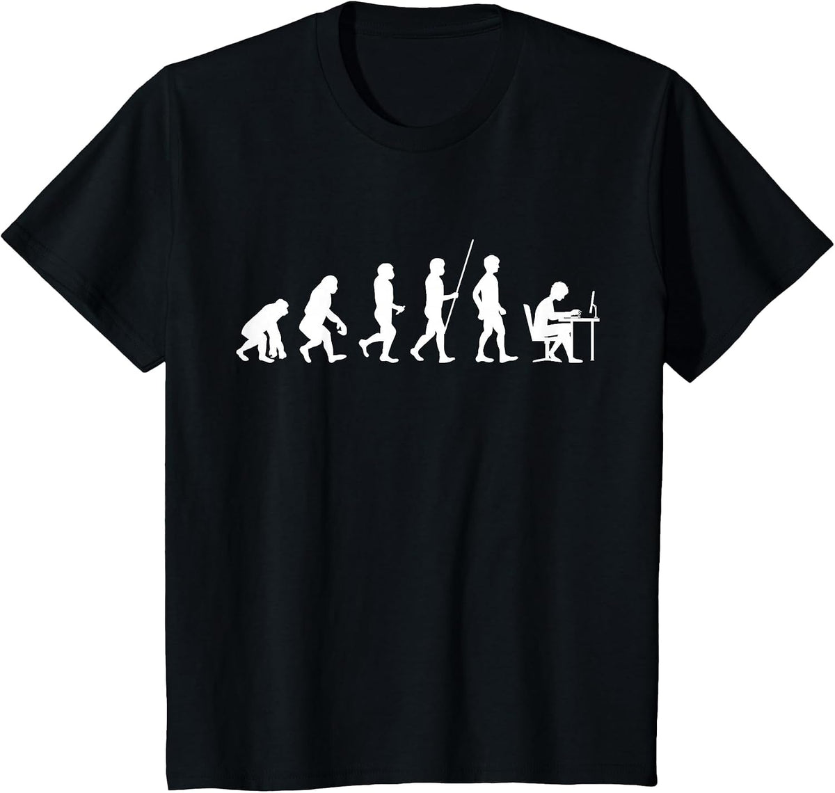 Programming Evolution Computer Programmer Java Phyton T-Shirt - Black