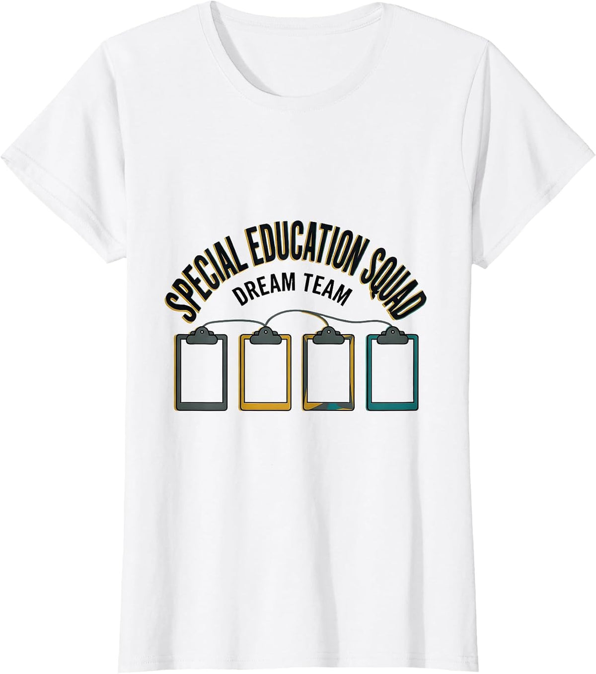 Special Education Squad Dream Team Midcentury Modern Teacher T-Shirt - White