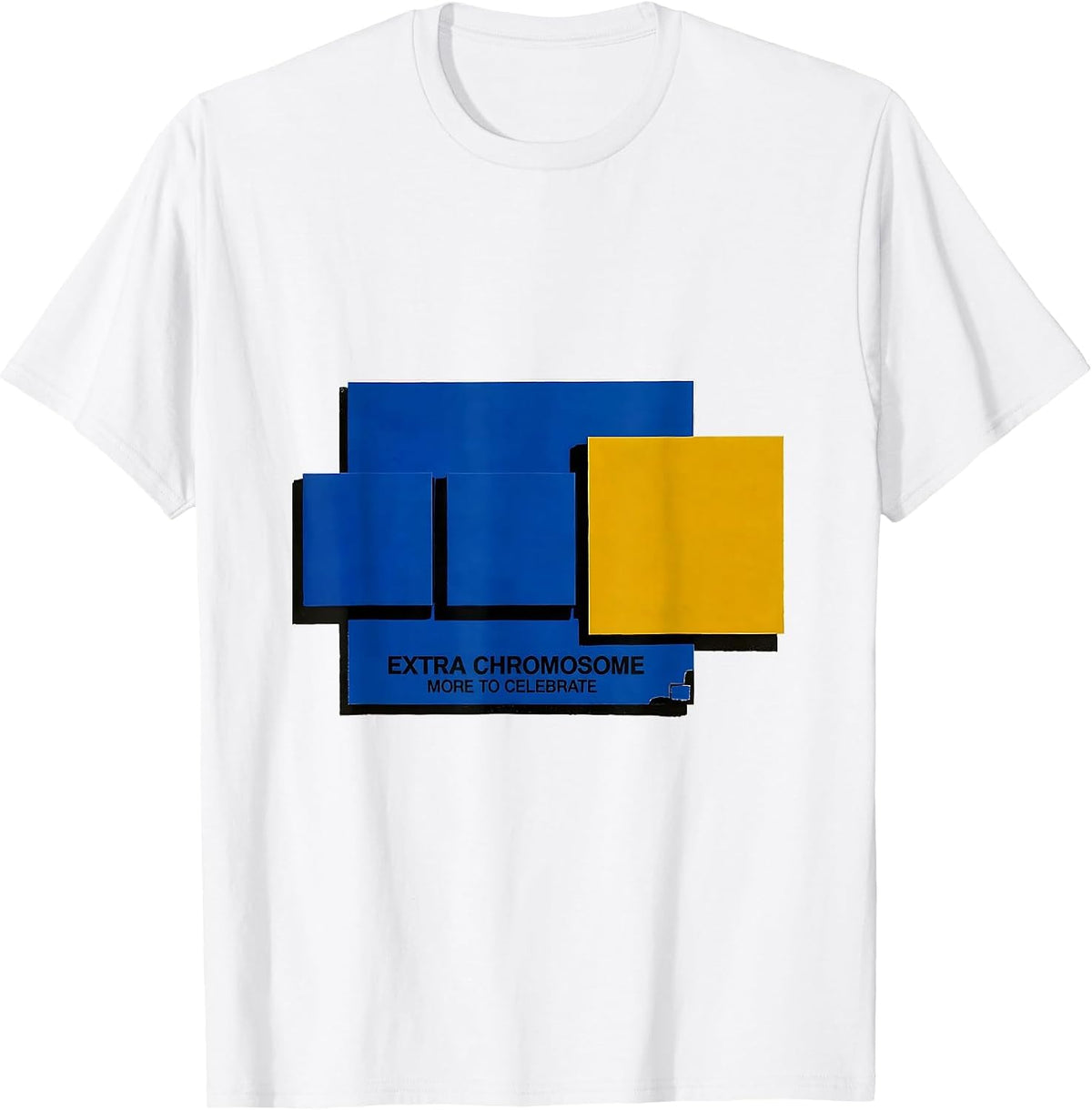 Men's Extra Chromosome More to Celebrate Uplifting Down Syndrome T-Shirt - White