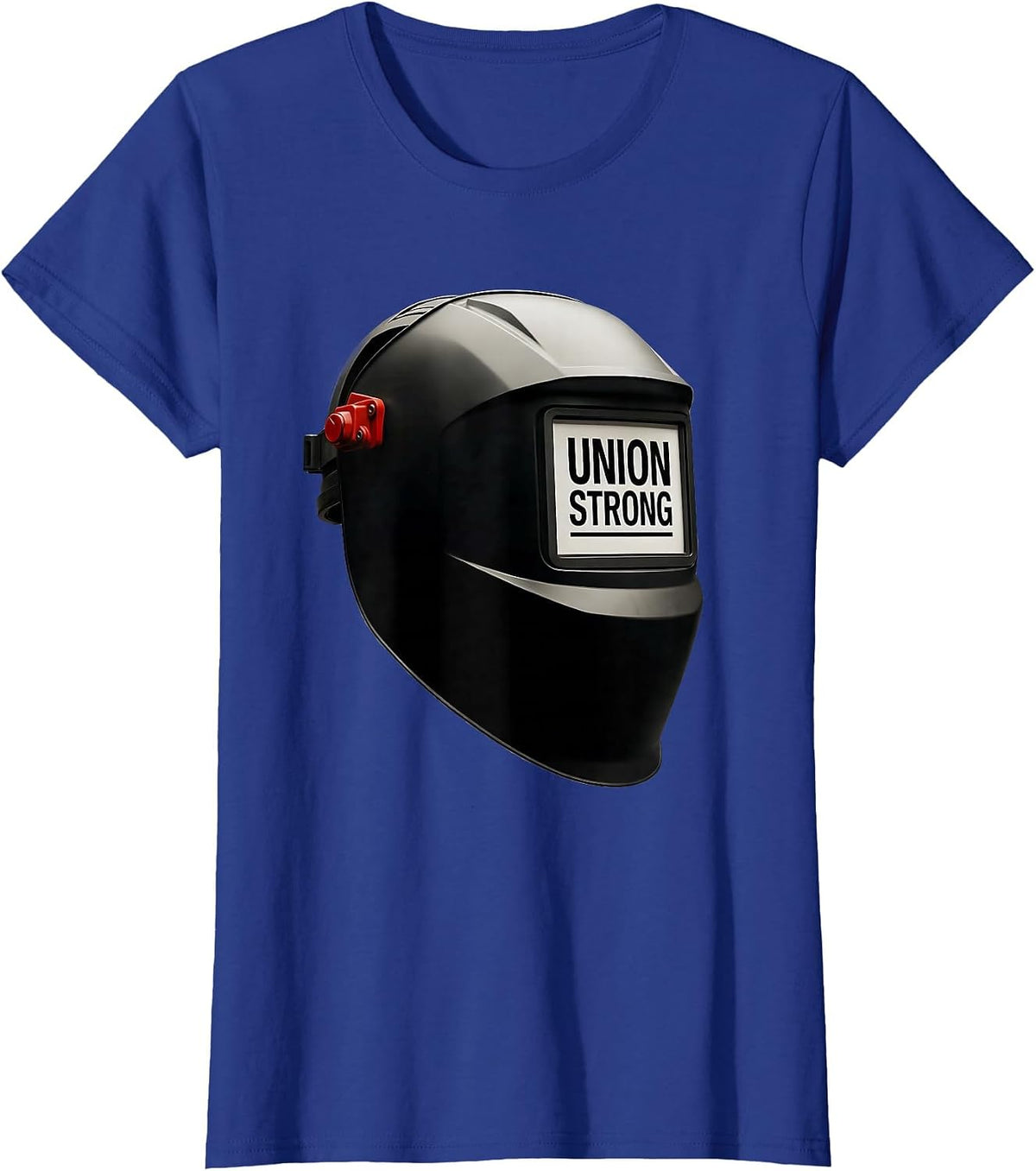 Women's Union Strong Skilled Trades Worker Labor Day Solidarity T-Shirt - Royal Blue
