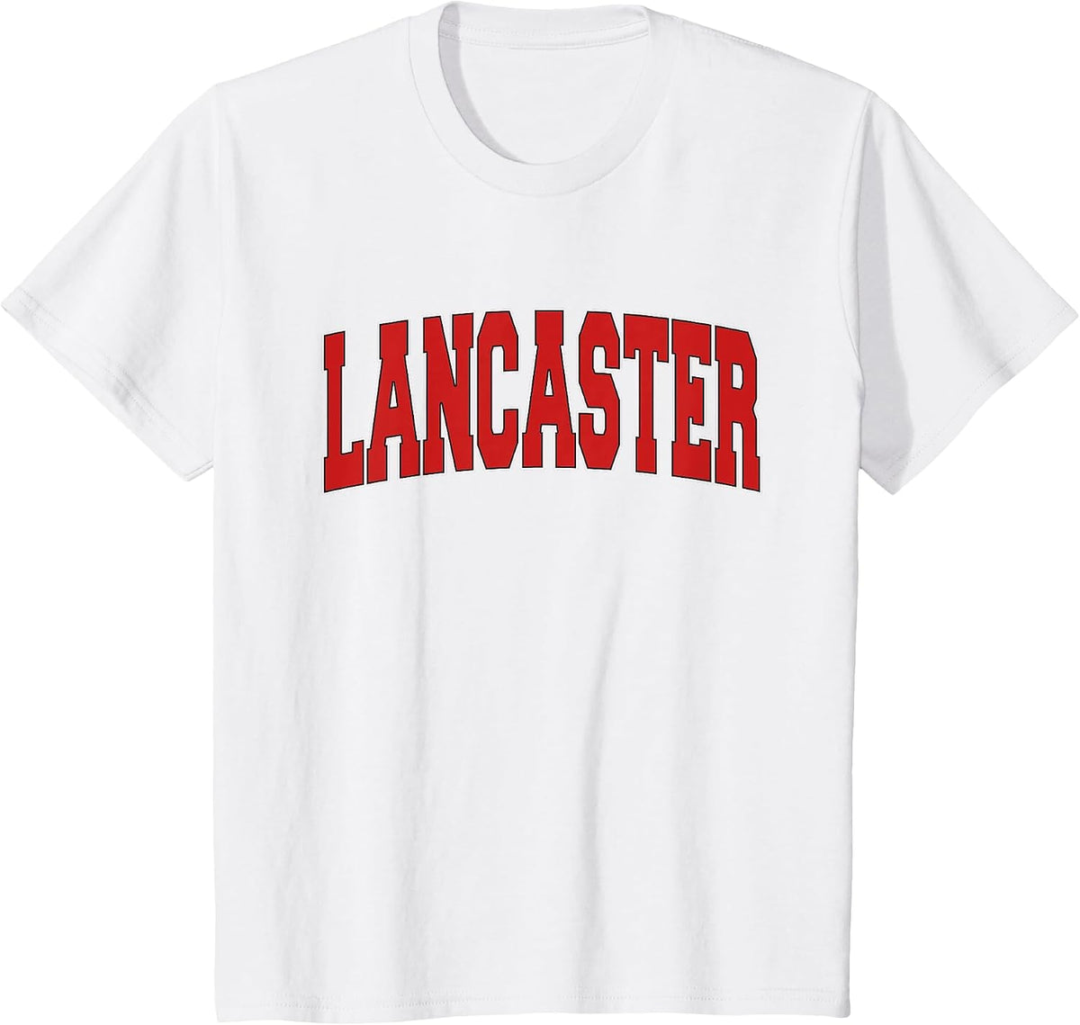 Lancaster NY NEW YORK Varsity Style USA Vintage Sports T-Shirt - White