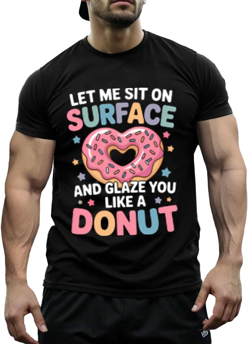 T-Shirts,Roevember Coming, Cotton Tees Men Women - Sit Surface Glaze Donut