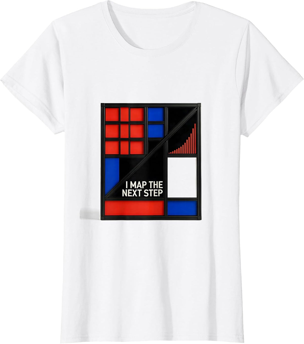 I Map The Next Step Bauhaus Modernist Special Education T-Shirt - White