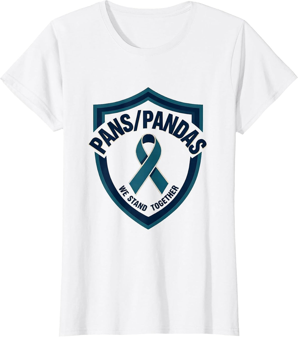 PANS/PANDAS We Stand Together Autoimmune Awareness Family T-Shirt - White
