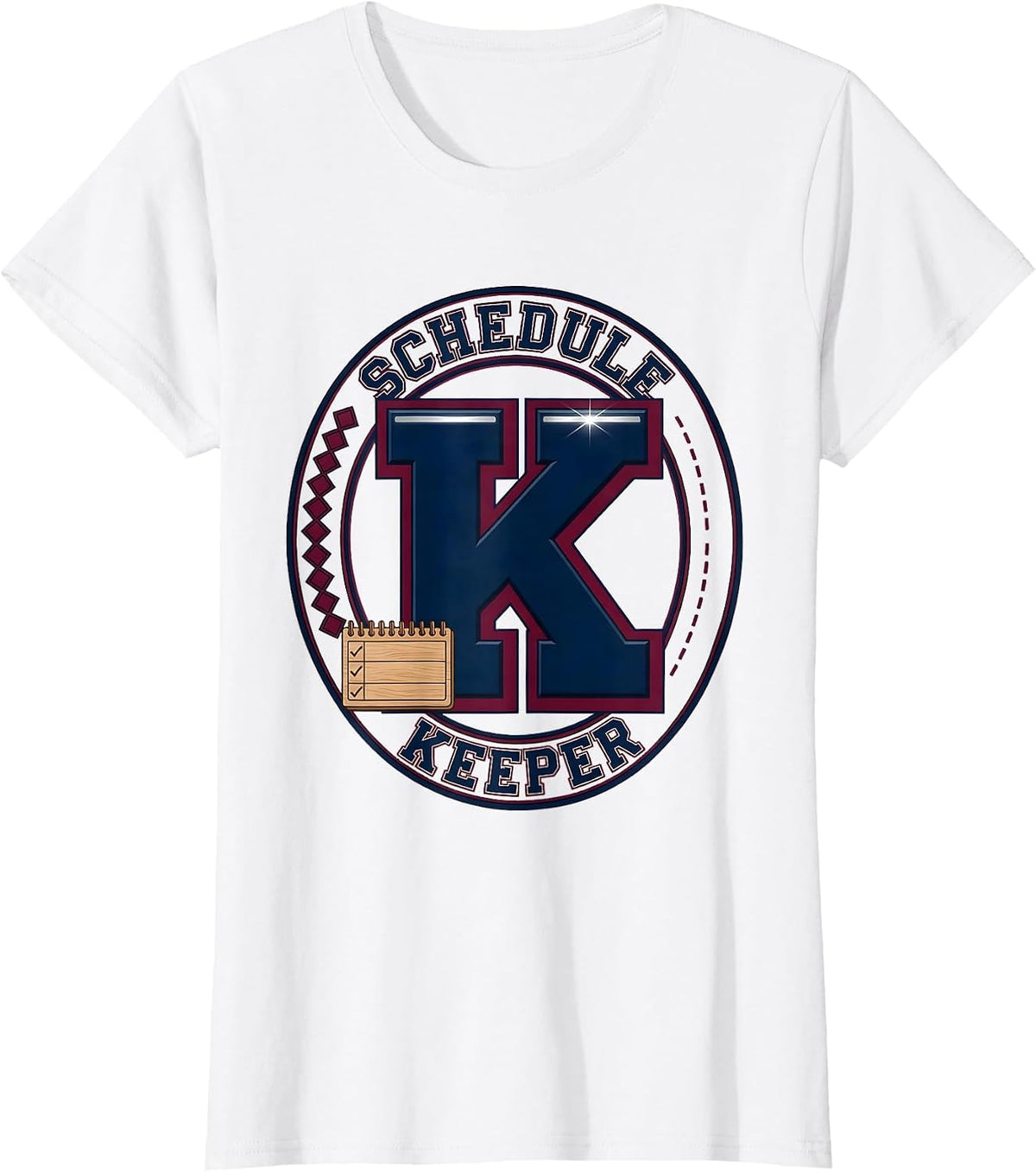 Schedule Keeper Sparkle Variety Funny School Counselor T-Shirt - White