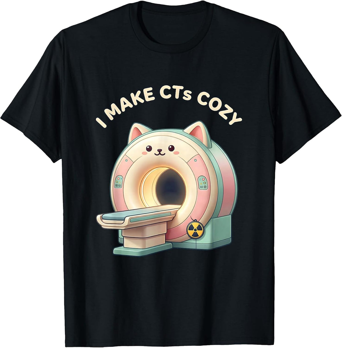 Men's I Make CTs Cozy Cute Kawaii Radiology Tech Rad Tech Gift T-Shirt - Black