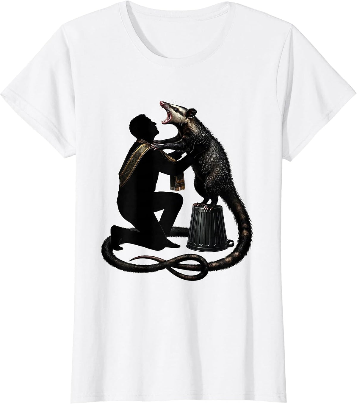 Ceremonial Sash Opossum Humor Possum Lover Gift T-Shirt - White