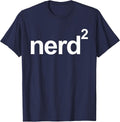 Nerd Squared - Technology Computer Programmer AI Smart T-Shirt - Navy Blue