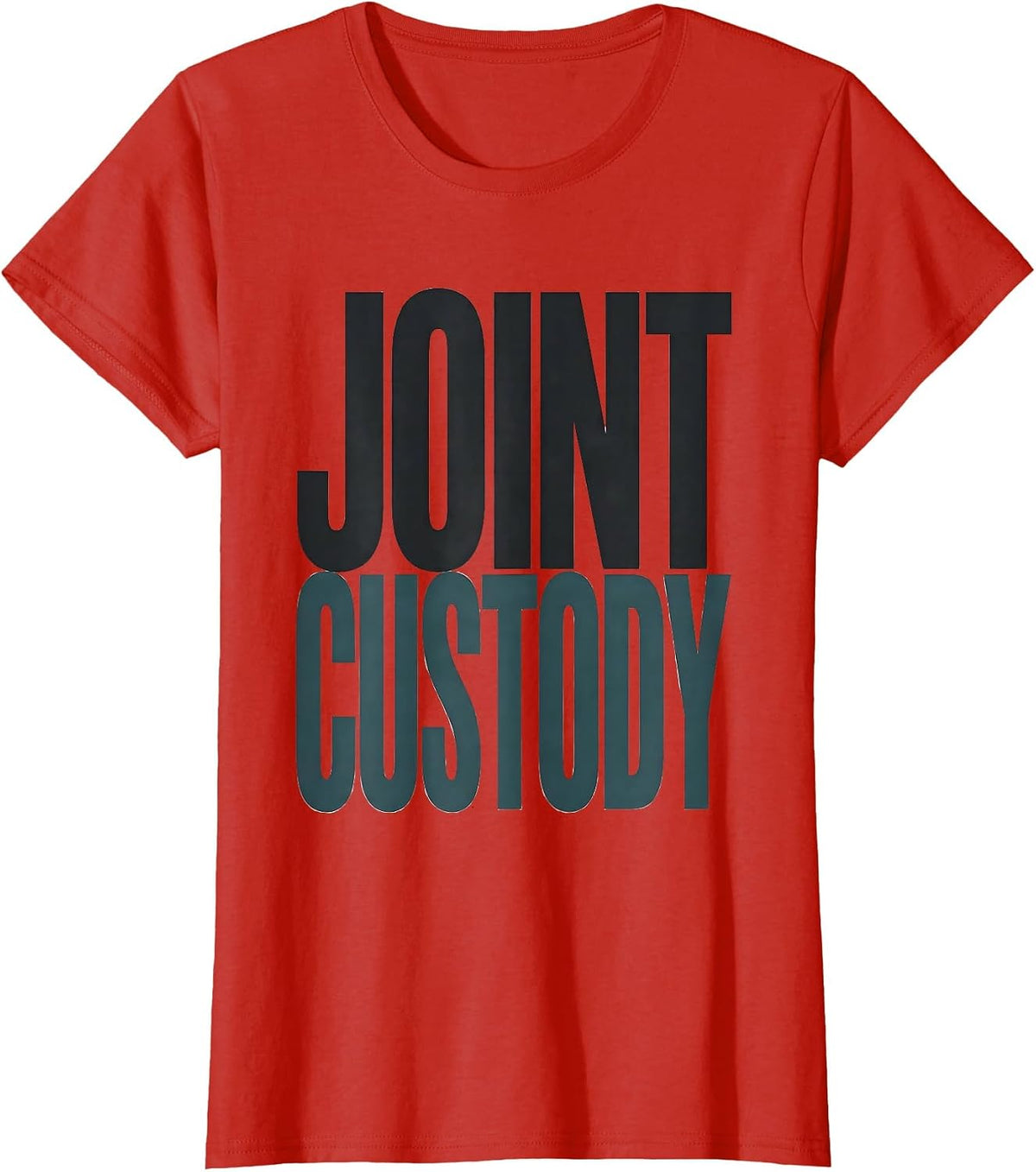 Joint Custody Minimalist Massage Therapist Occupational T-Shirt - Red