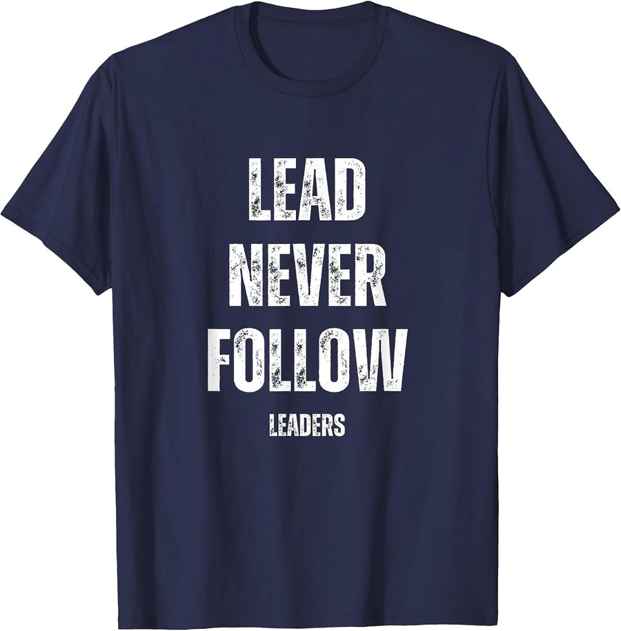 Iconic Lead Follow Leaders Keef Hip Hop Music T-Shirt - Navy Blue