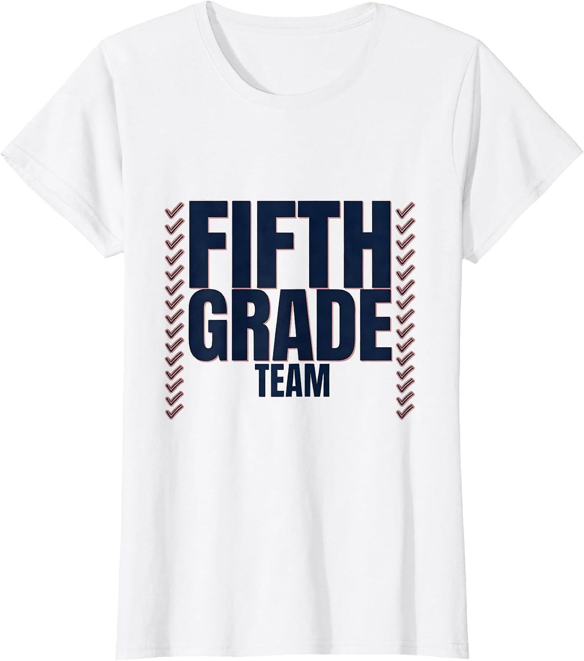 Team Fifth Grade Floral Back To School Teacher Gift T-Shirt - White