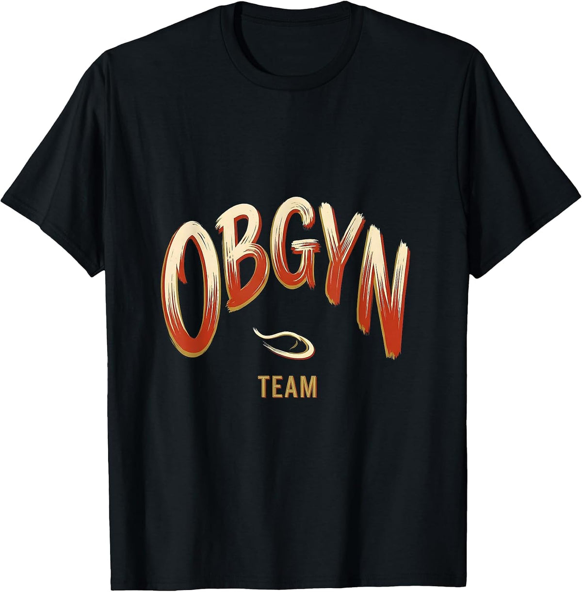 Men's OBGYN Team Funny OB GYN Squad Nurse OB Tech T-Shirt - Black