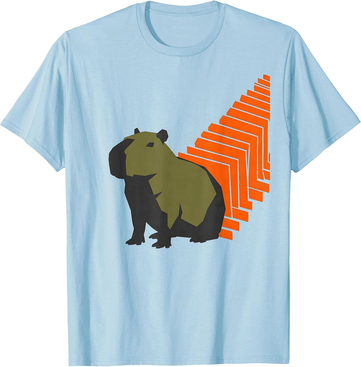 Capybara Funny Meme Gamer Humor T-Shirt - Baby Blue