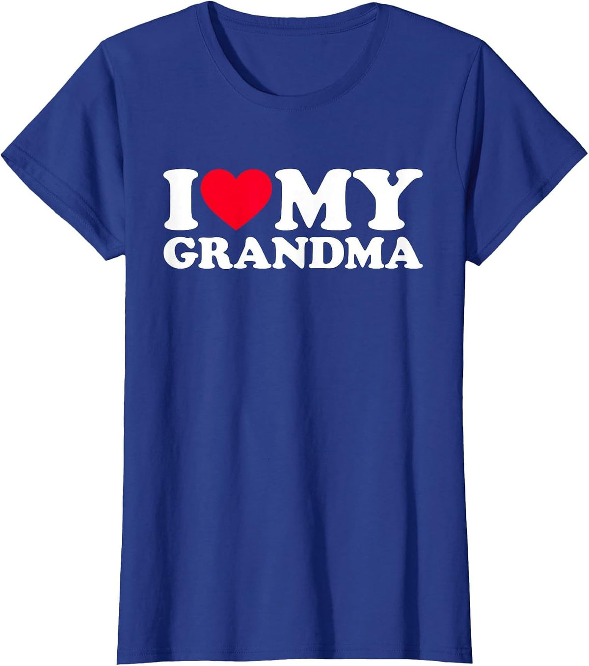 I Love My Grandma, I Heart My Grandma T-Shirt - Royal Blue
