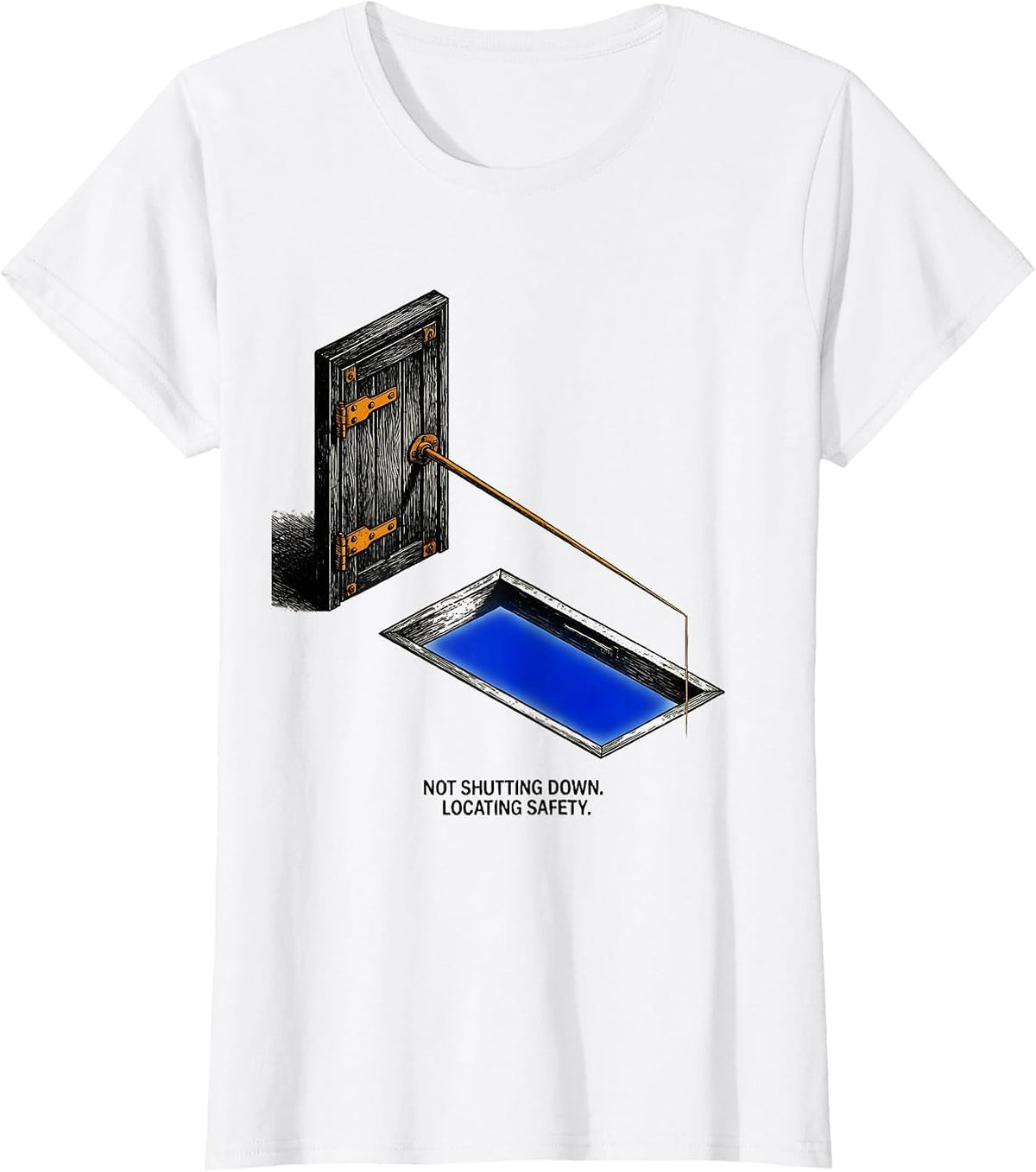 Women's Not Shutting Down Locating Safety Special Education Teacher T-Shirt - White