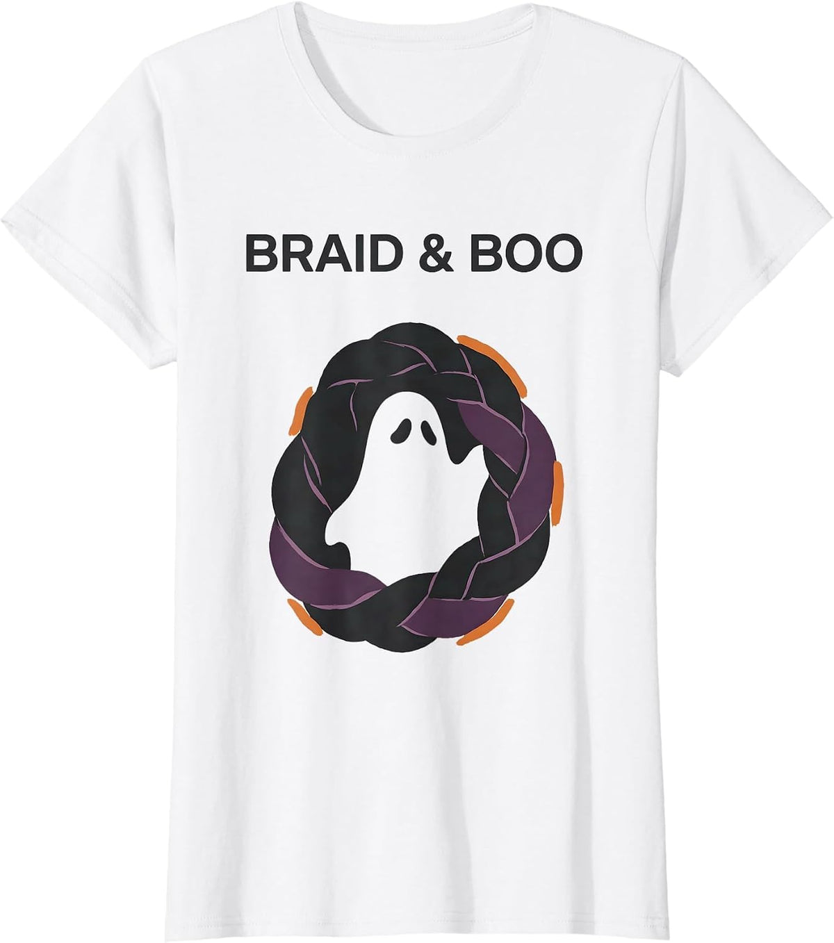Braid & Boo Editorial Conceptual Halloween Skeleton T-Shirt - White