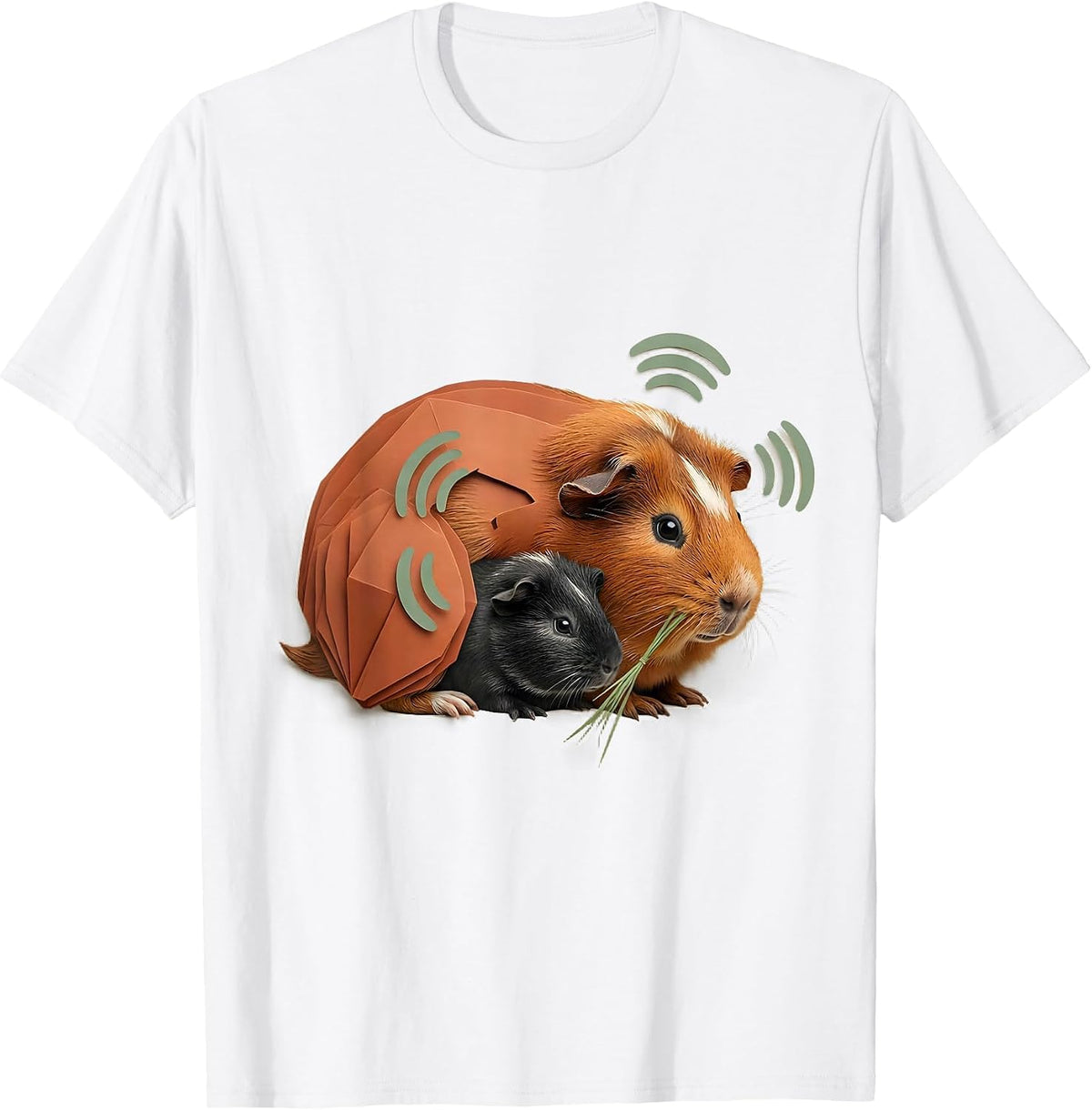 Low Tailless Guinea Pig Cute Animal Lover Humor T-Shirt - White