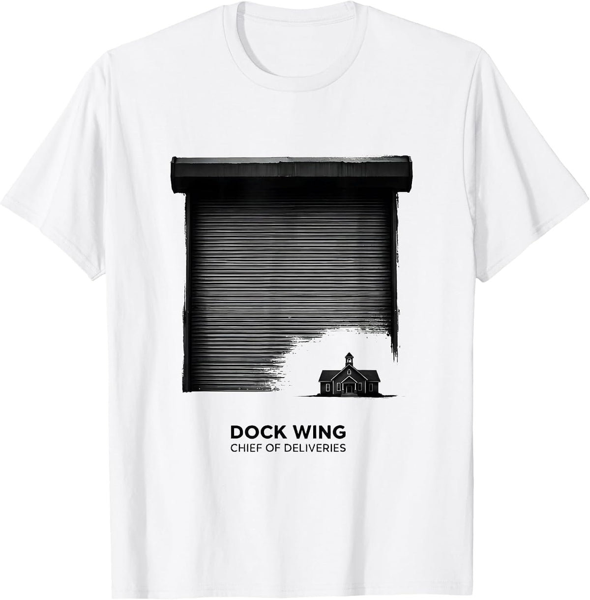 Men's Dock Wing Chief Of Deliveries Funny School Custodian Janitor T-Shirt - White