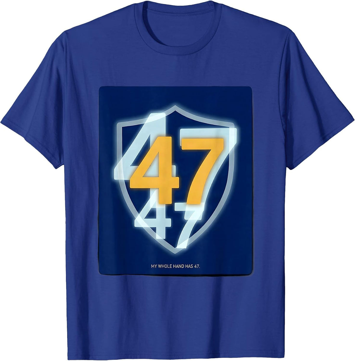 My Whole Hand Has 47 Extra Chromosome Down Syndrome T-Shirt - Royal Blue