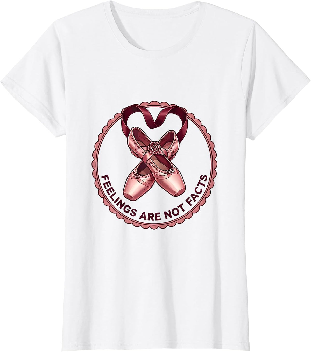 Women's Feelings Are Not Facts Suicide Awareness Design T-Shirt - White