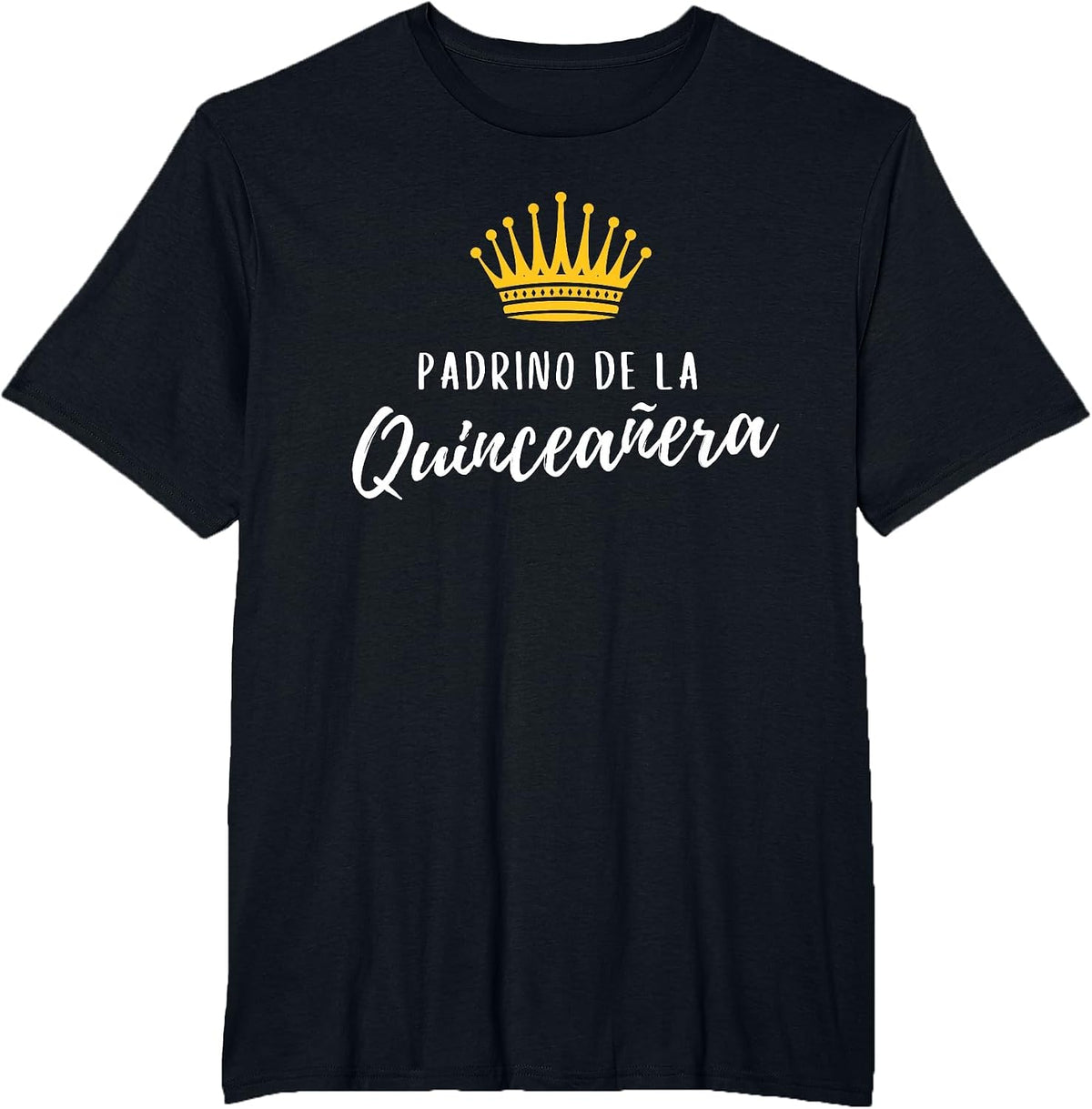Padrino Godfather Quince Quinceanera 15th 15 Latin Matching T-Shirt - Black