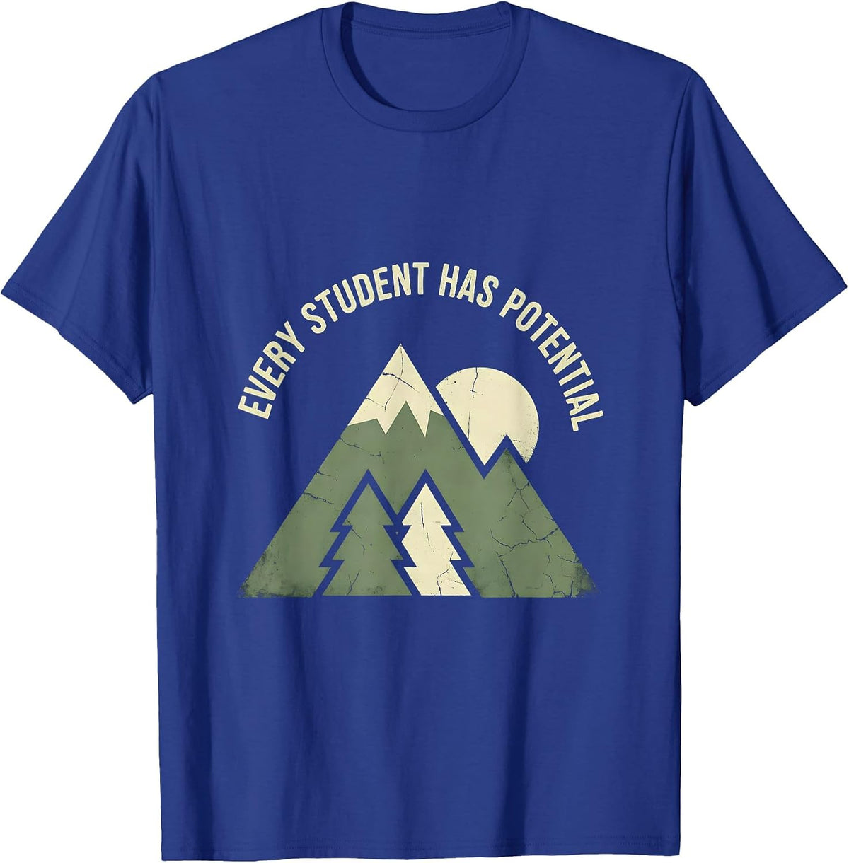 Every Student Has Potential Special Education Design T-Shirt - Royal Blue