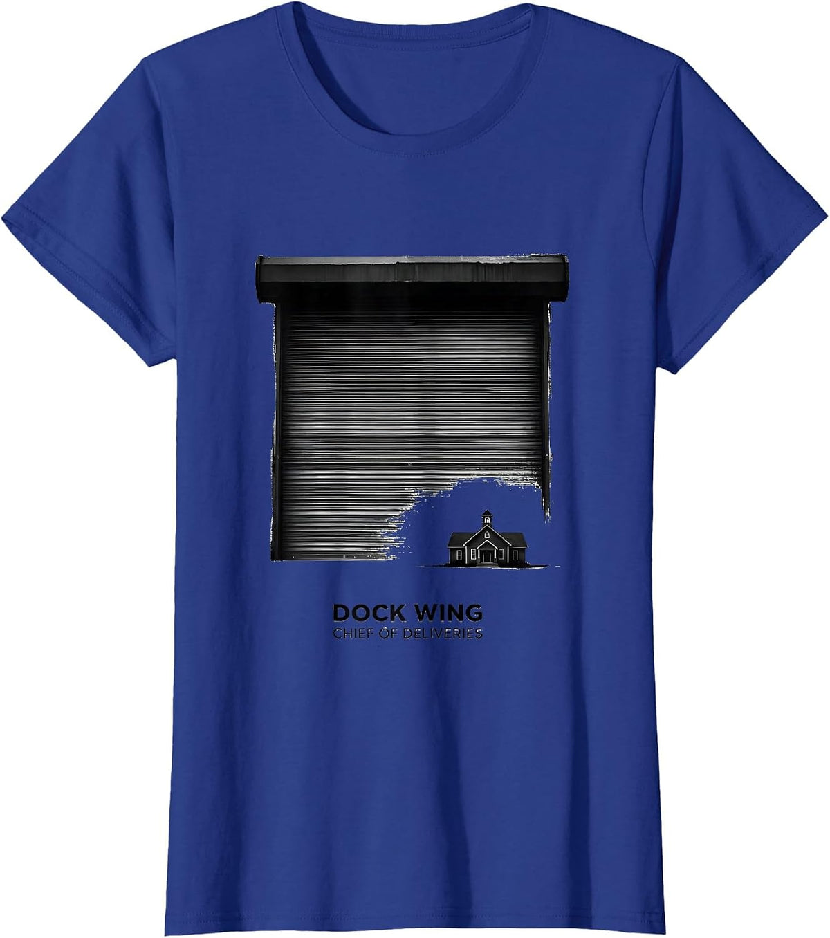 Women's Dock Wing Chief Of Deliveries Funny School Custodian Janitor T-Shirt - Royal Blue