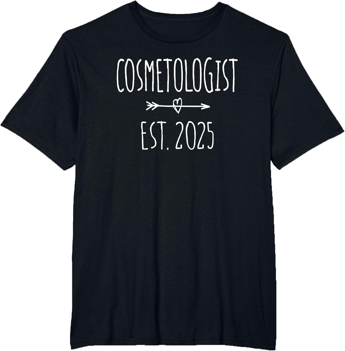 Cosmetologist Graduation 2025 Cosmetology Beauty School T-Shirt - Black
