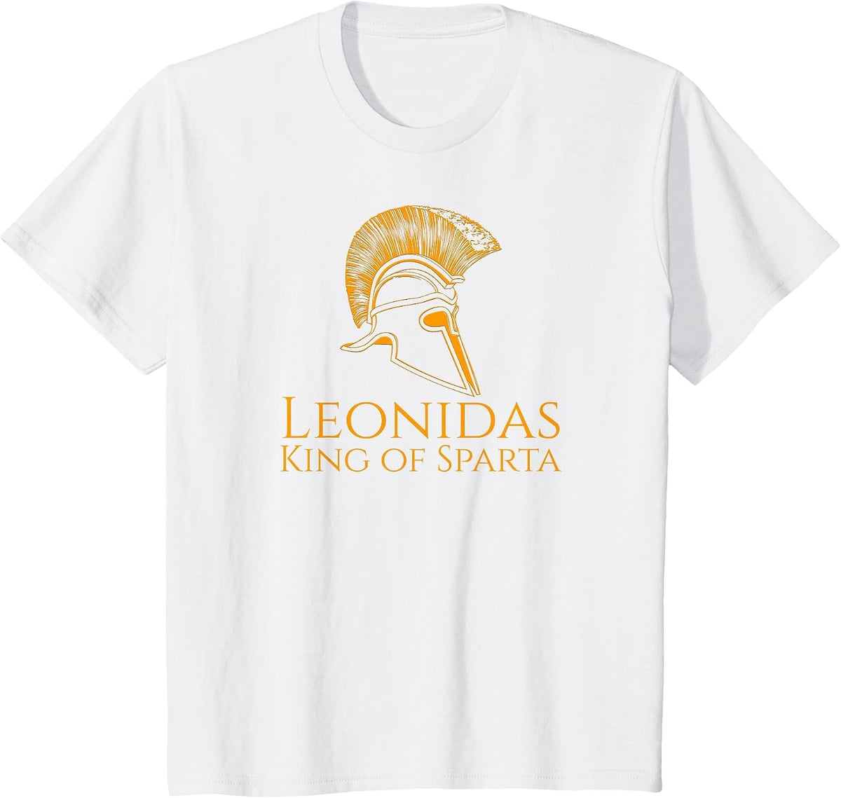Ancient Greece T-Shirt - Leonidas King of Sparta T-Shirt - White