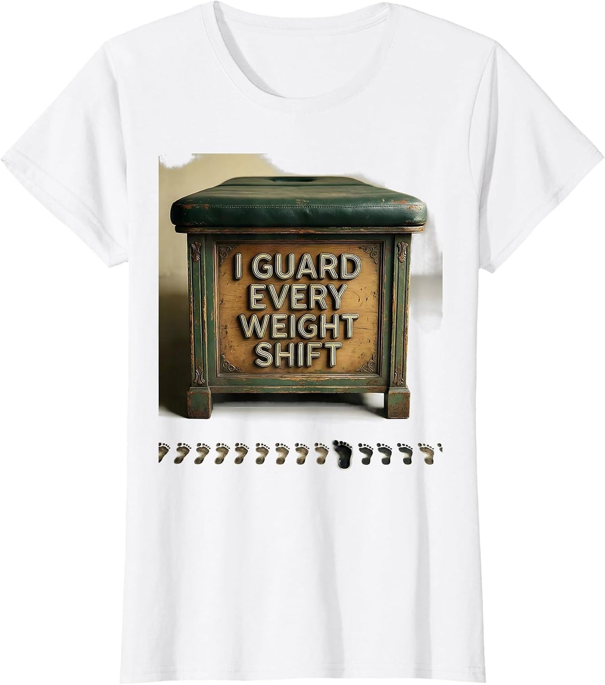 I Guard Every Weight Shift Vintage Physical Therapist PT OT T-Shirt - White