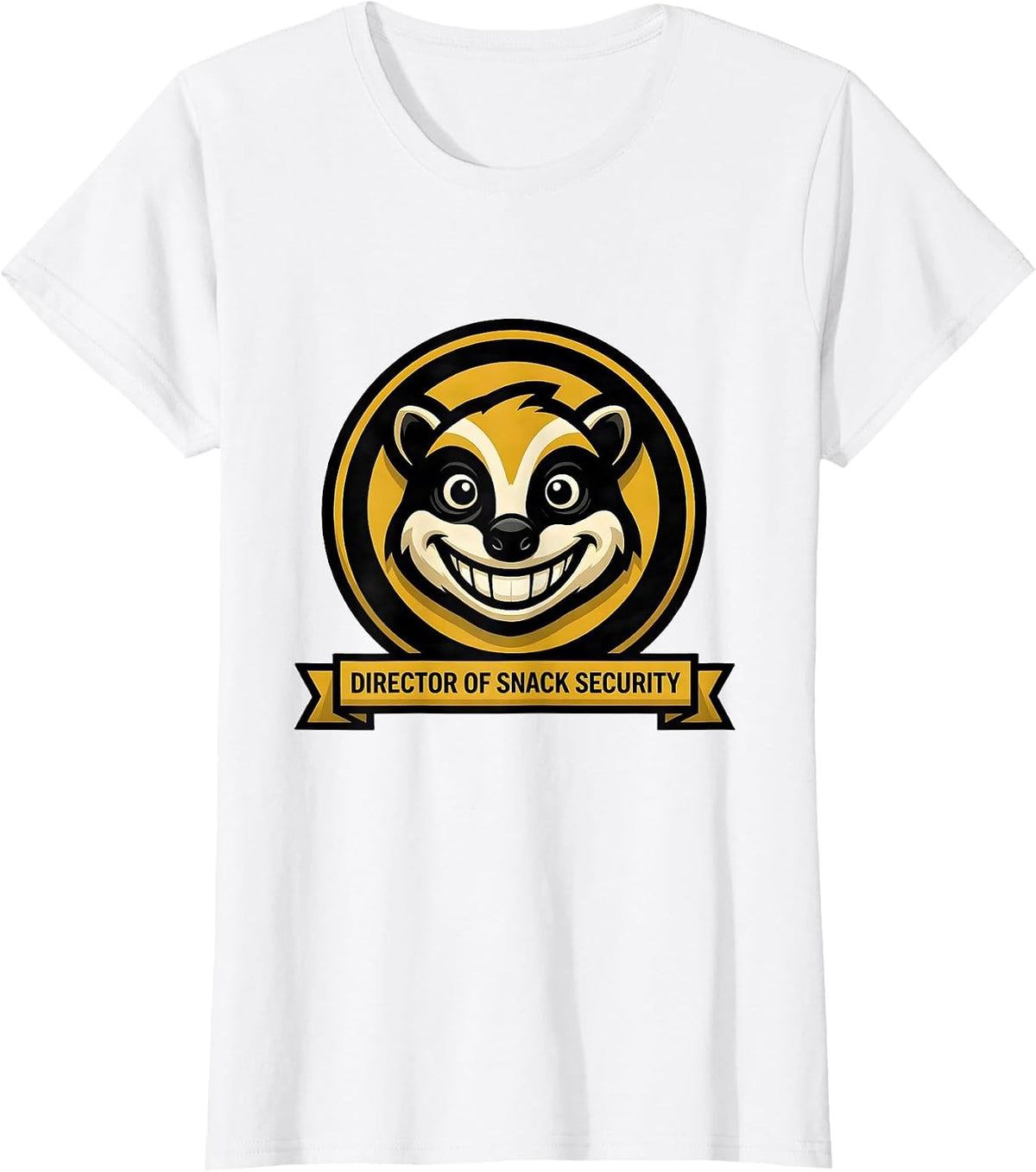 Director of Snack Security Funny Opossum Meme Bootleg T-Shirt - White