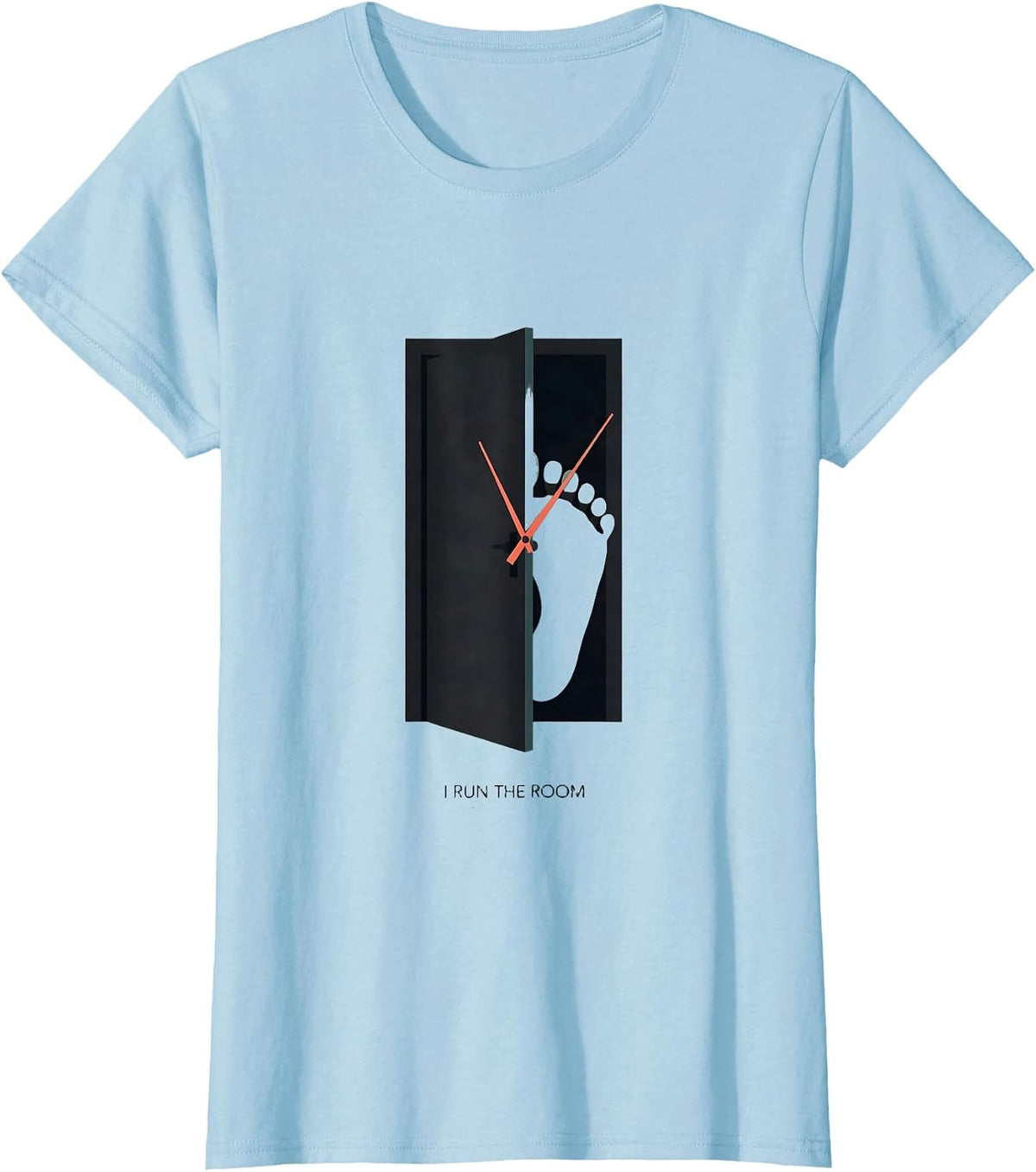 Women's I Run The Room OB-GYN Squad Nurse OB Tech Gag Gift T-Shirt - Baby Blue