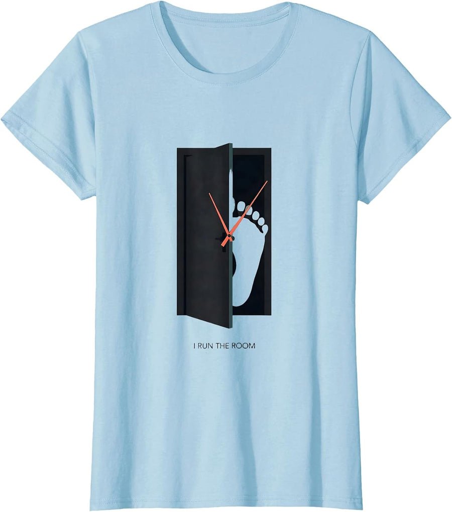 Women's I Run The Room OB-GYN Squad Nurse OB Tech Gag Gift T-Shirt - Baby Blue