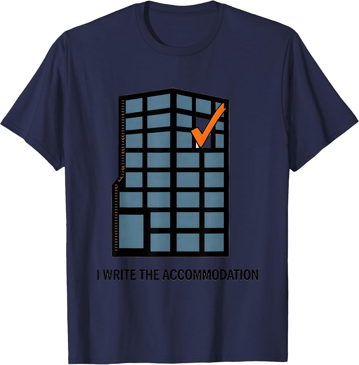 Men's I Write The Accommodation Special Education Teacher Sped T-Shirt - Navy Blue