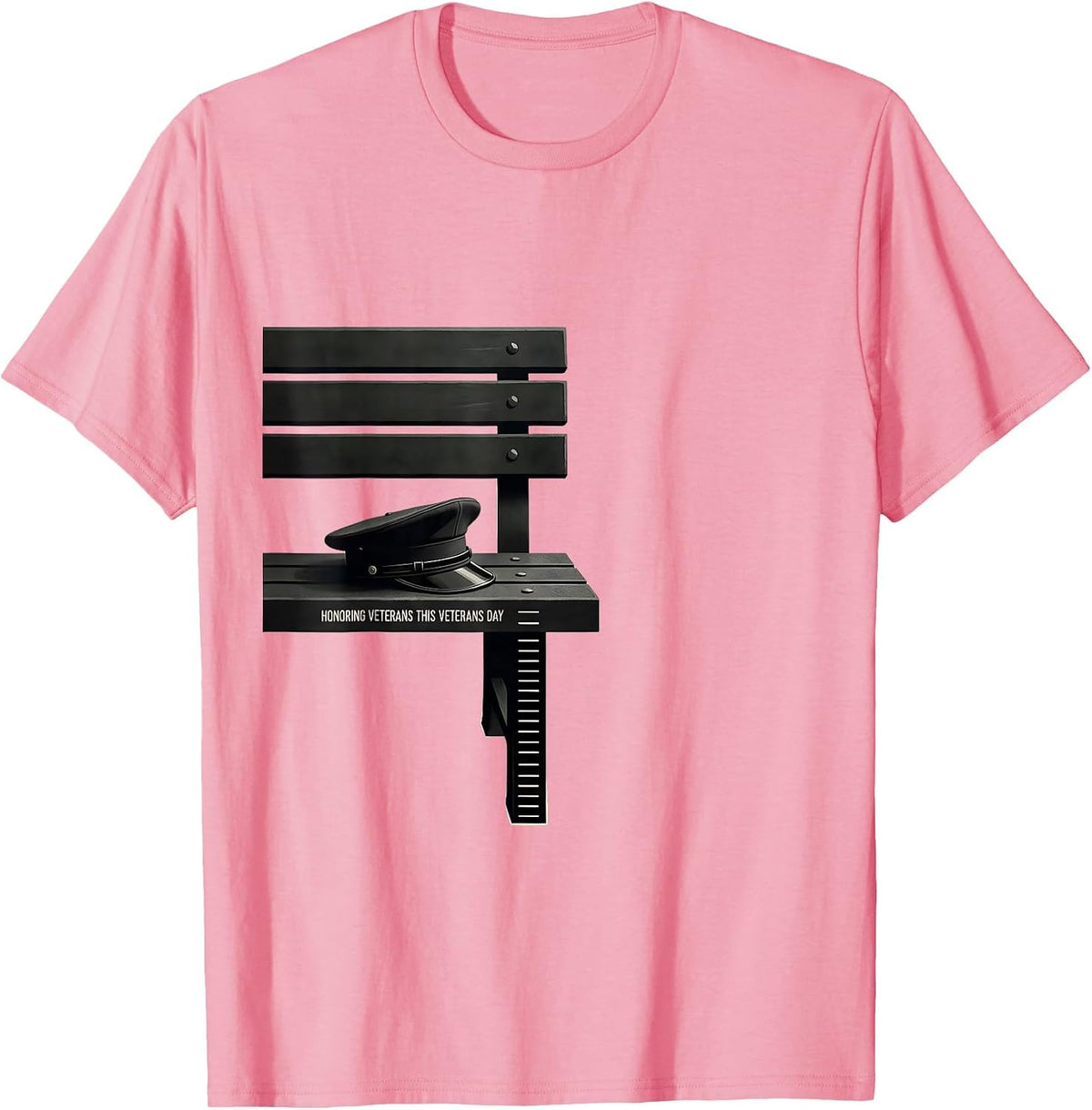 Honoring Veterans This Veterans Day Patriotic Tribute Gift T-Shirt, Men, Pink, XX-Large - As Pictured