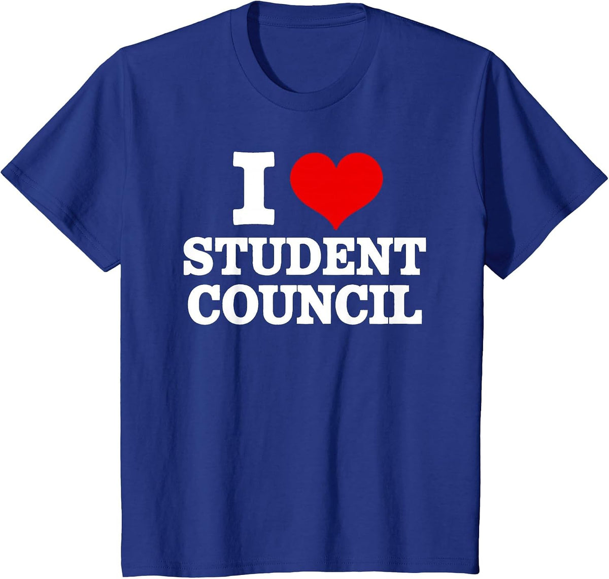 I Love Student Council Student Teacher T-Shirt - Royal Blue