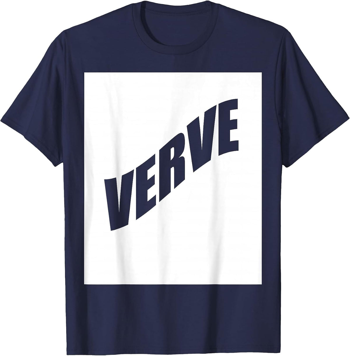 Verve Family Reunion Last Name Team Funny Custom T-Shirt - Navy Blue