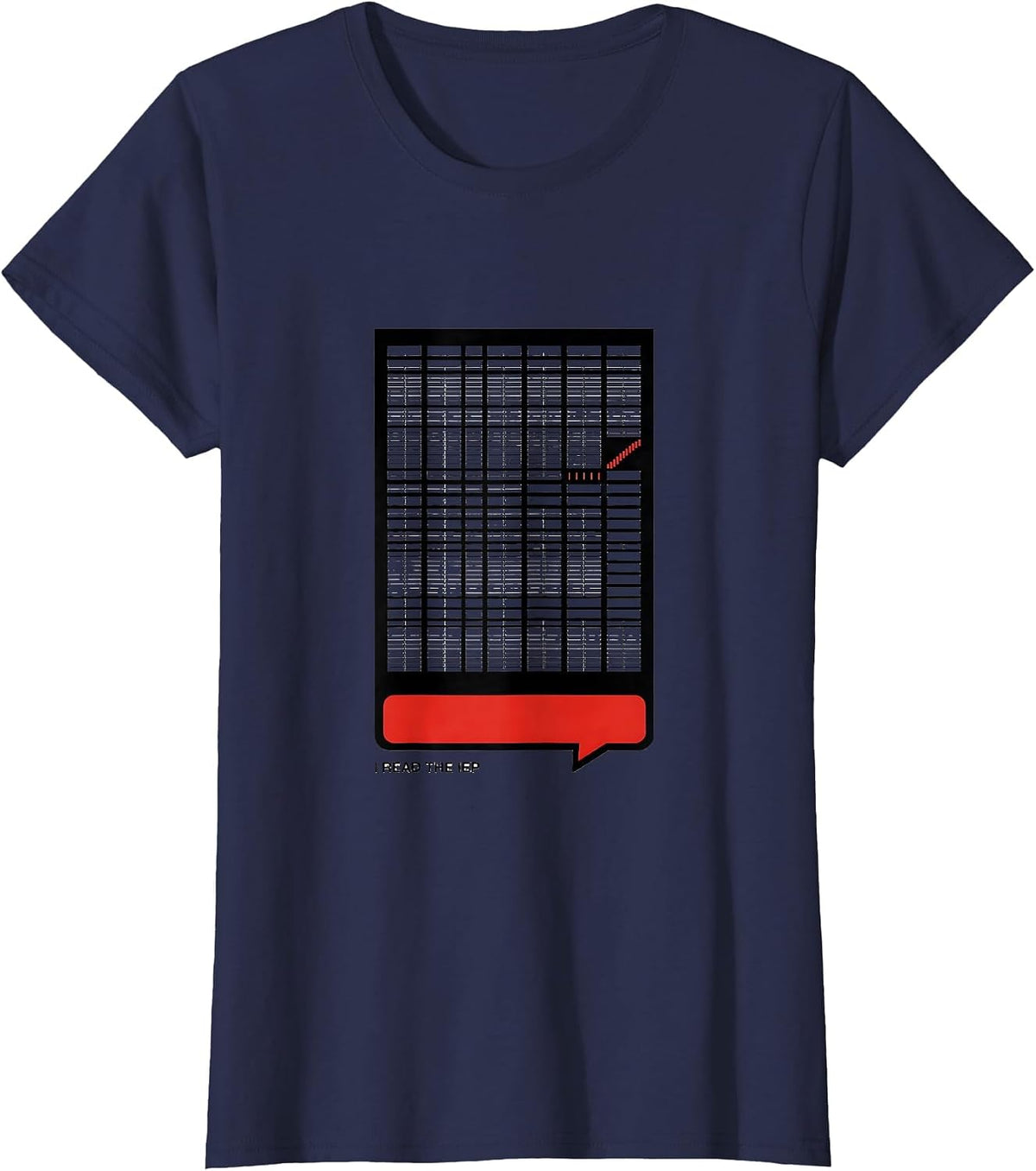 Women's I Read The IEP Funny Special Education Teacher SPED Aide T-Shirt - Navy Blue