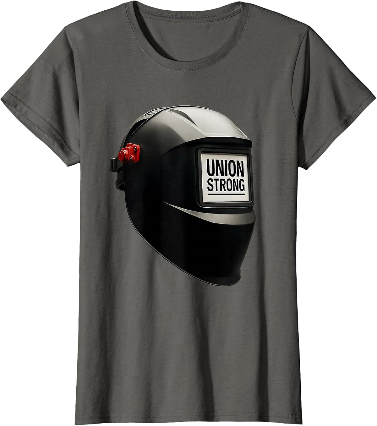 Women's Union Strong Skilled Trades Worker Labor Day Solidarity T-Shirt - Asphalt Grey